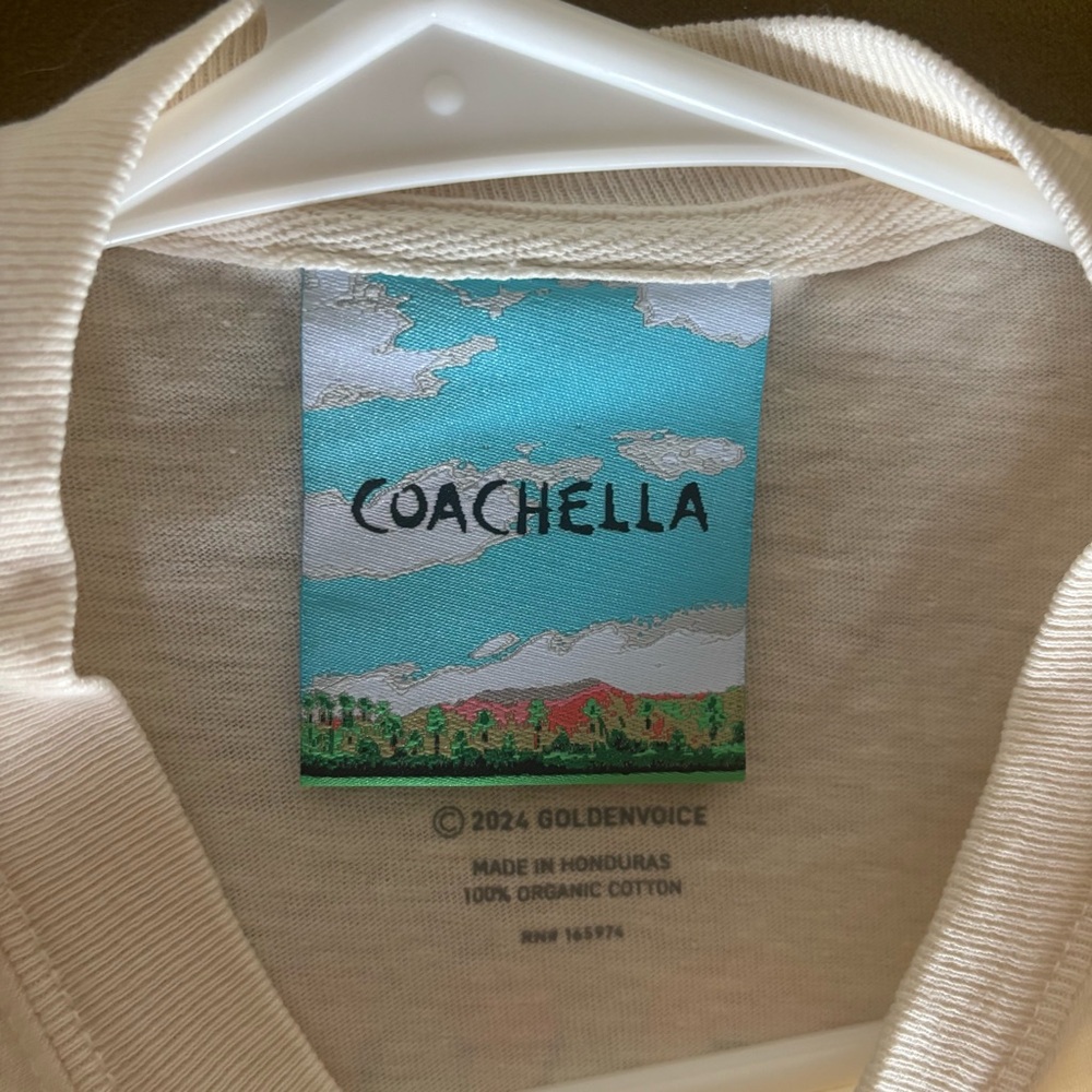 Coachella Cream Short Sleeve Tee - Picture 6 of 7